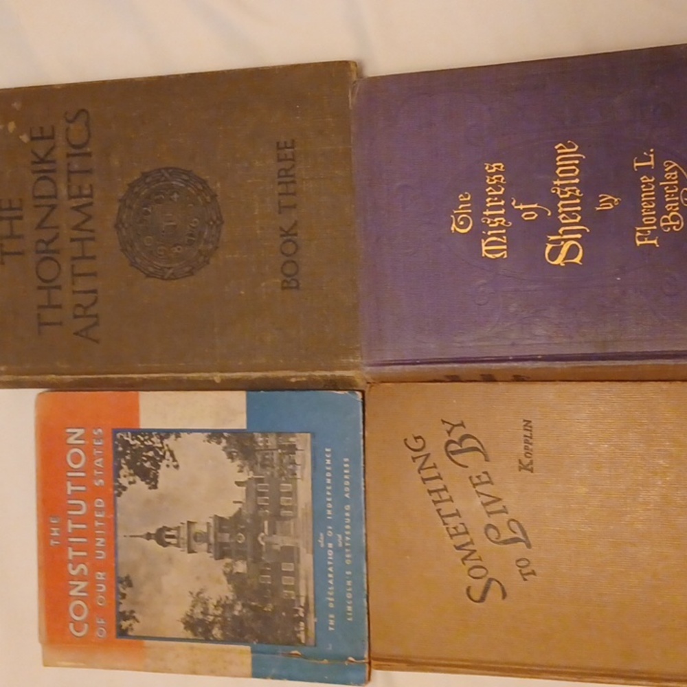 Set of 4 vintage books
